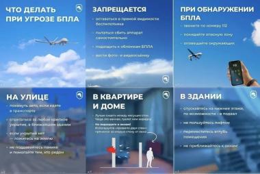 Действия при угрозе БПЛА